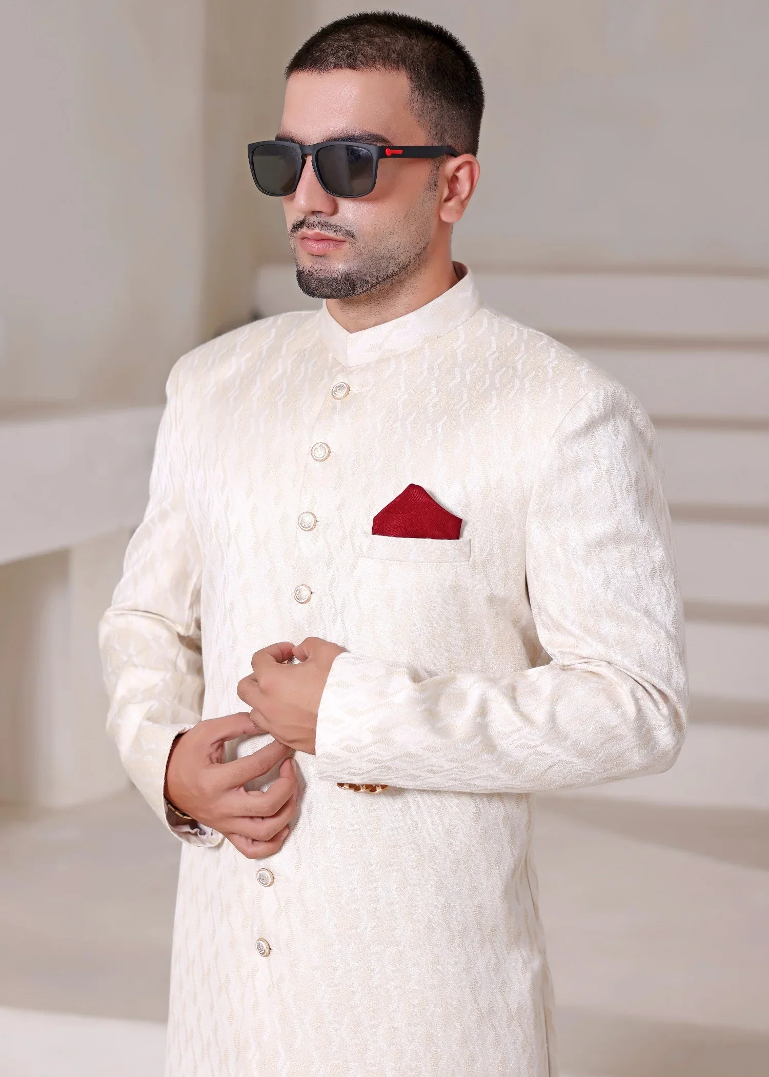 Vanilla Radiance Sherwani - Image 4
